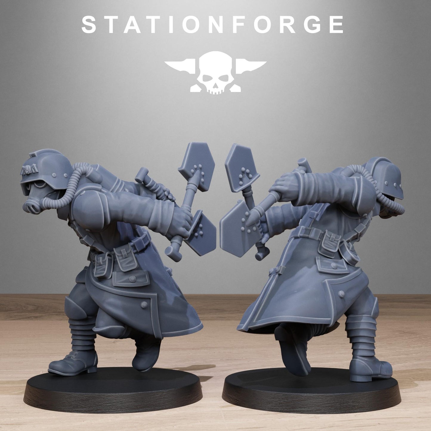 Grim Guard - Shovel Fighters - set of 10 (sculpted by Stationforge)