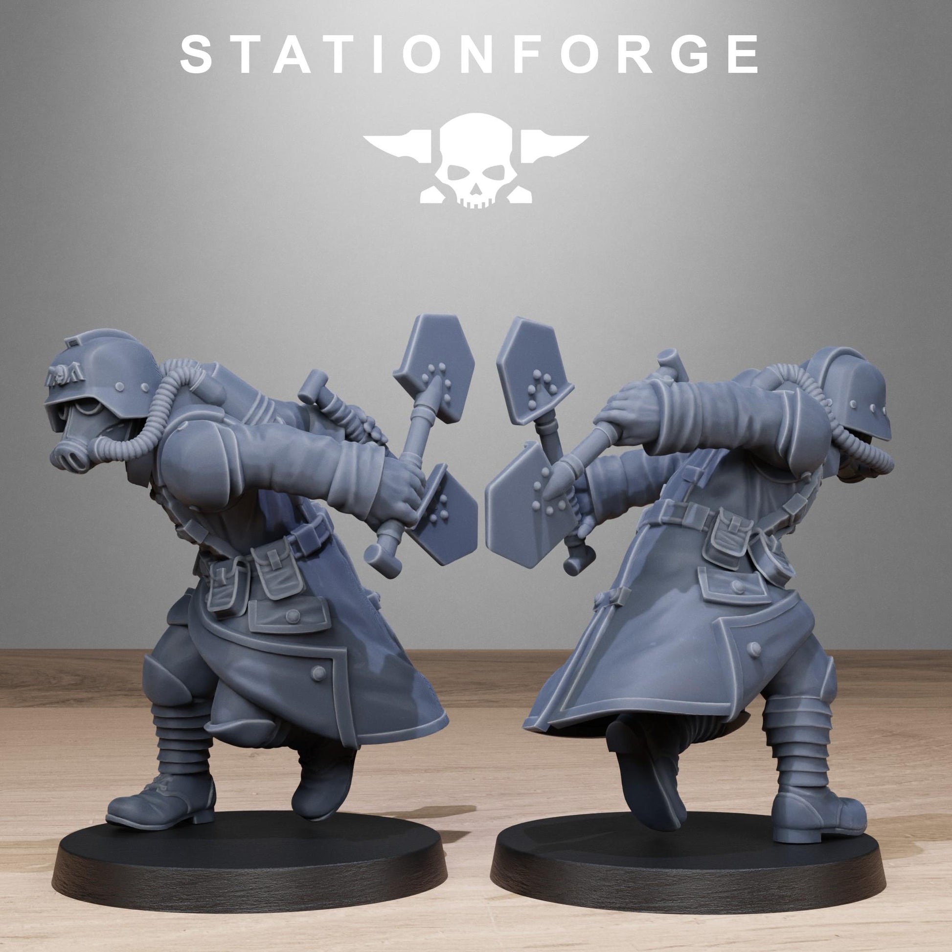 Grim Guard - Shovel Fighters - set of 10 (sculpted by Stationforge)