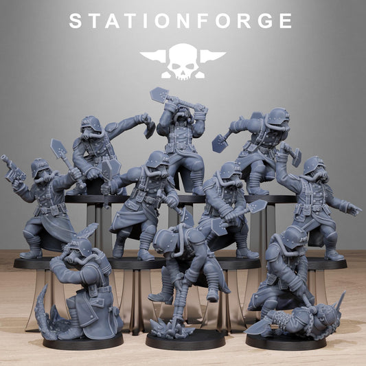 Grim Guard - Shovel Fighters - set of 10 (sculpted by Stationforge)