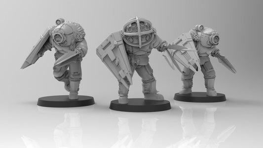 Lunar Auxilia Bruisers (3) (sculpted by That Evil One)