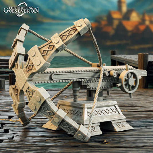 Anti-Dragon Ballista - Driftport Town (sculpted by Print Goes Ever On)