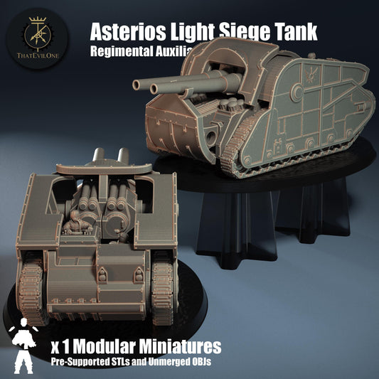 Asterios Light Siege Tank - Regimental Auxilia (sculpted by That Evil One)