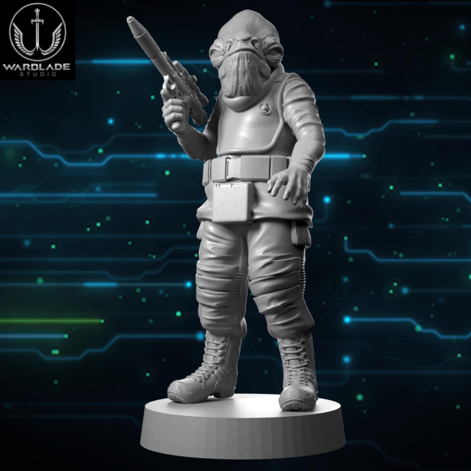 Raddus - Fan Art (40mm miniature - sculpted by Warblade Studios)