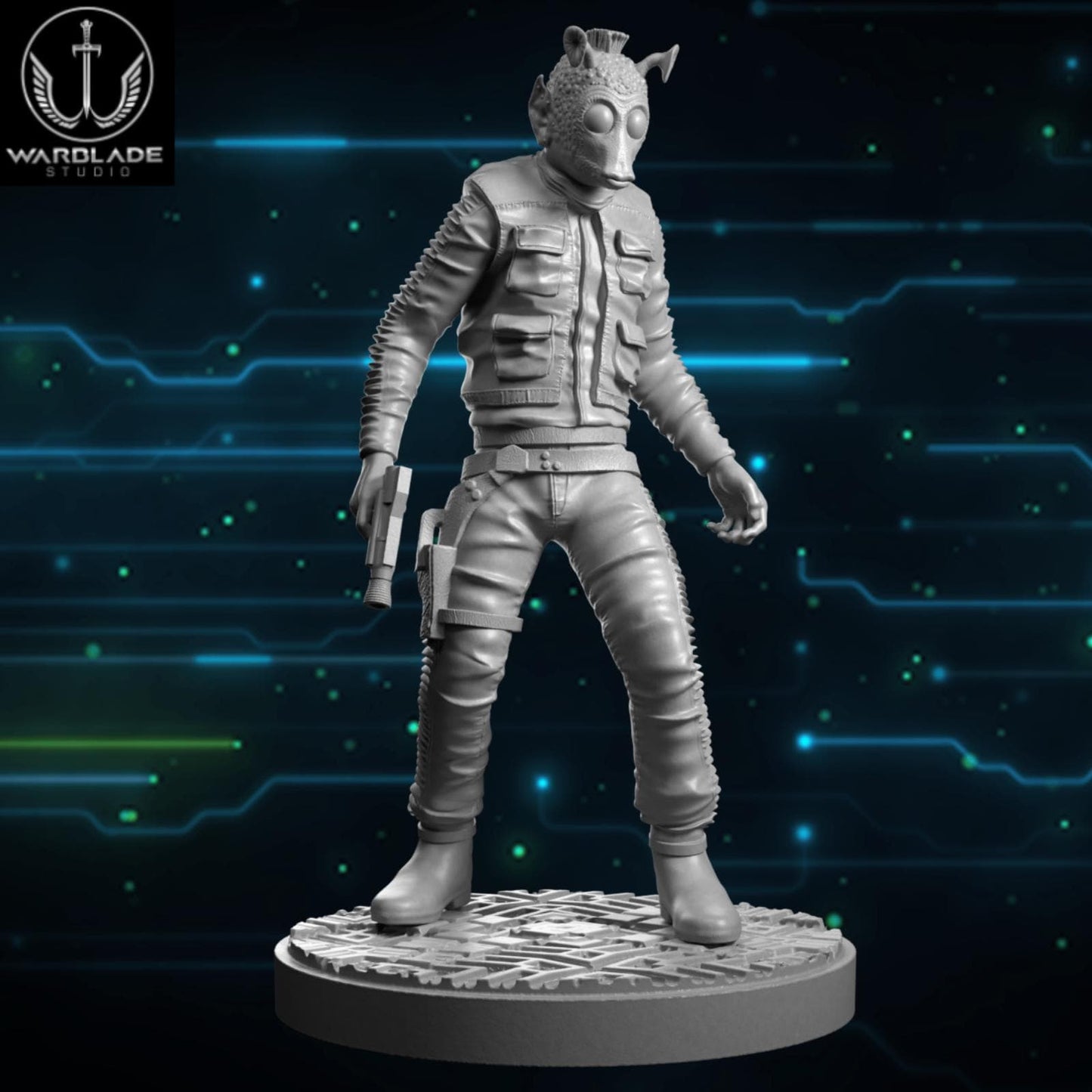 Greedo - Fan Art (40mm miniature - sculpted by Warblade Studios)