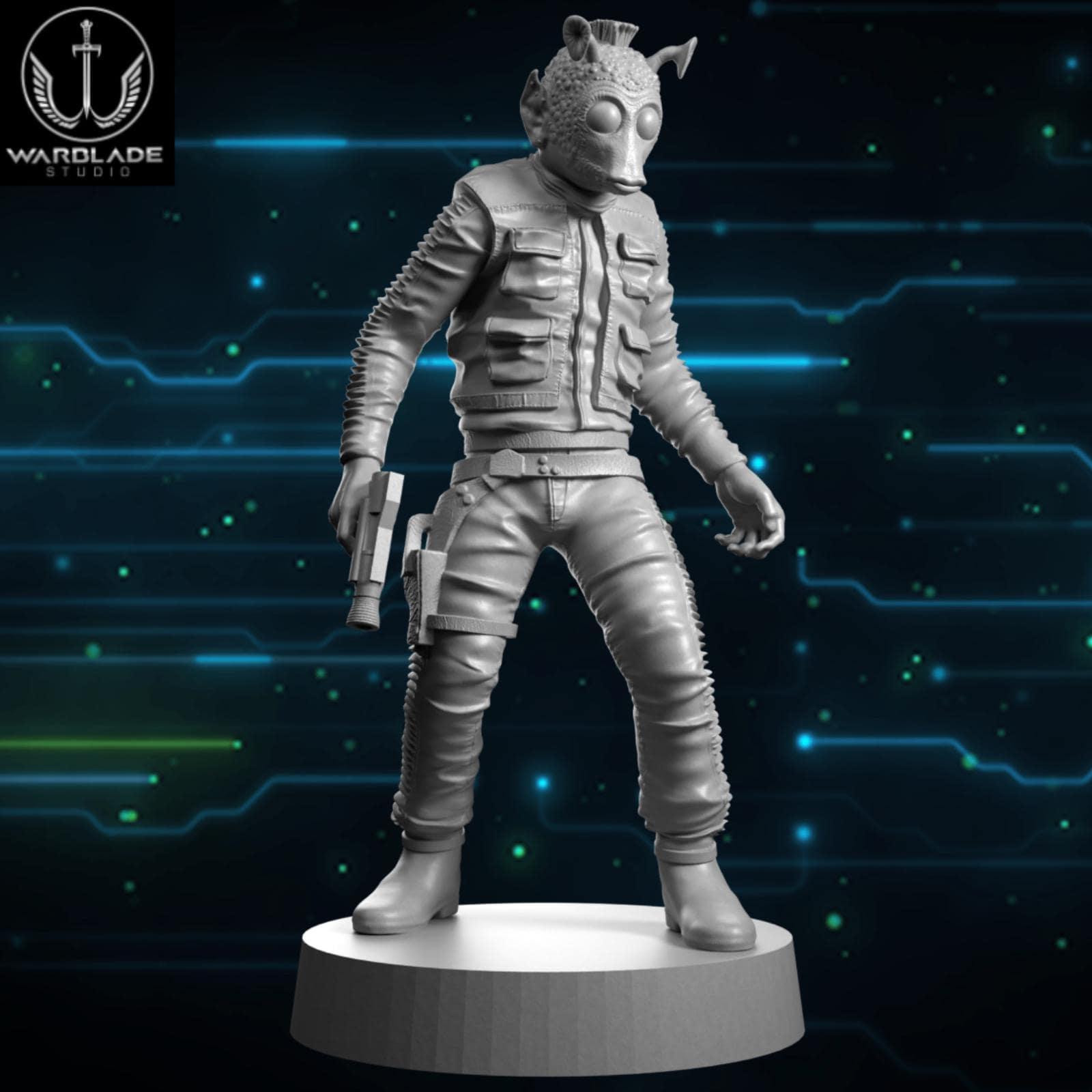 Greedo - Fan Art (40mm miniature - sculpted by Warblade Studios)