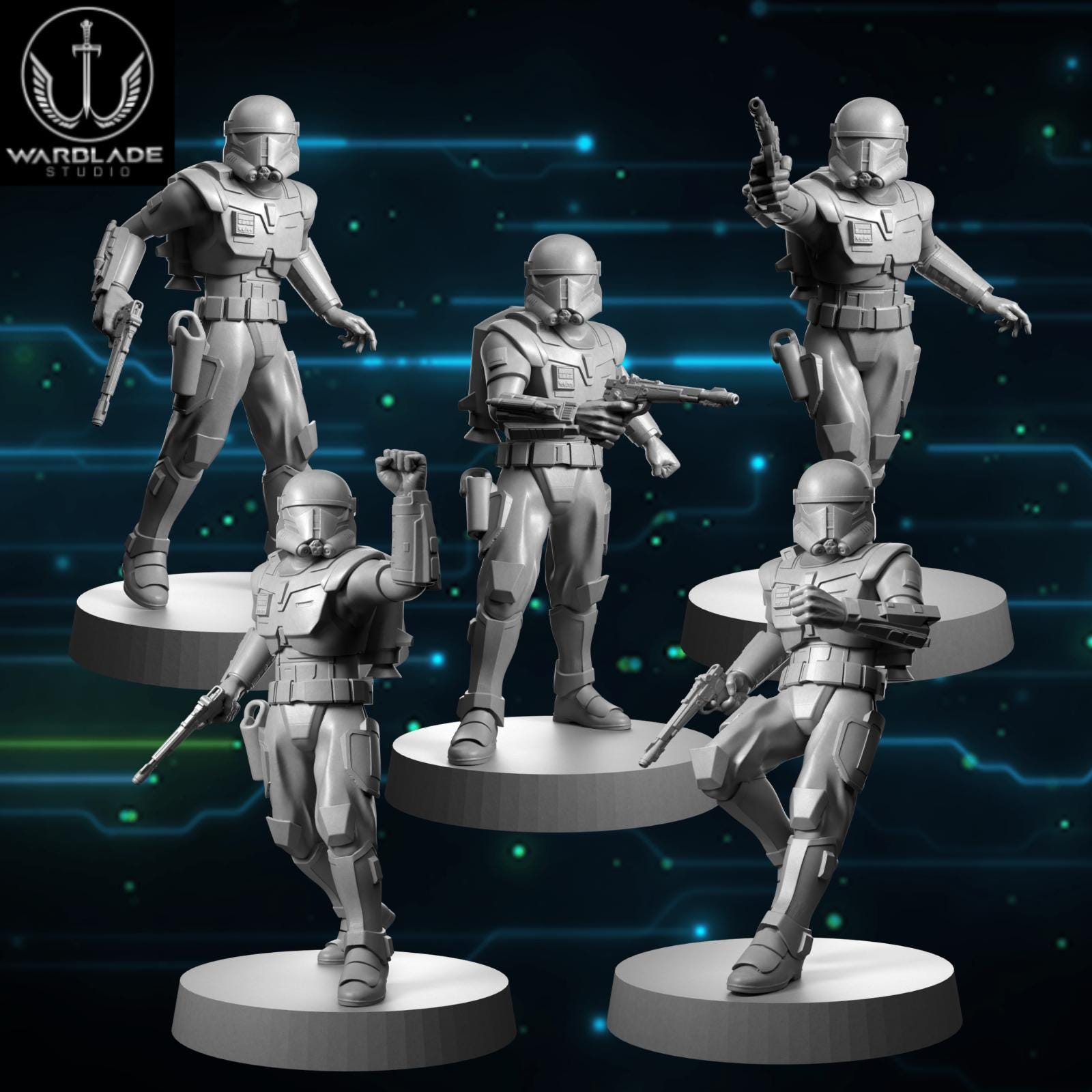 Imperial Super Commando - Fan Art (40mm miniature - sculpted by Warblade Studios)