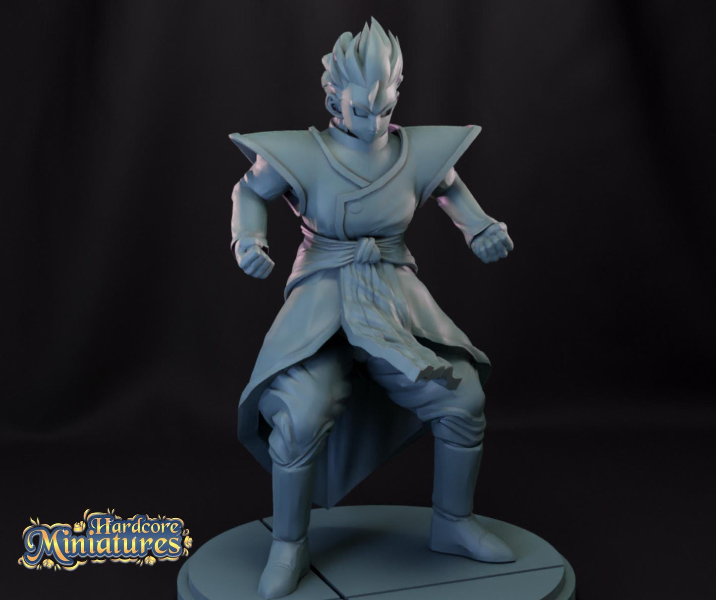 Divine Gohan - Dragonball Fan Art 40mm Miniature (Sculpted by Hardcore Miniatures) (Crisis Protocol Proxy/Alternative)