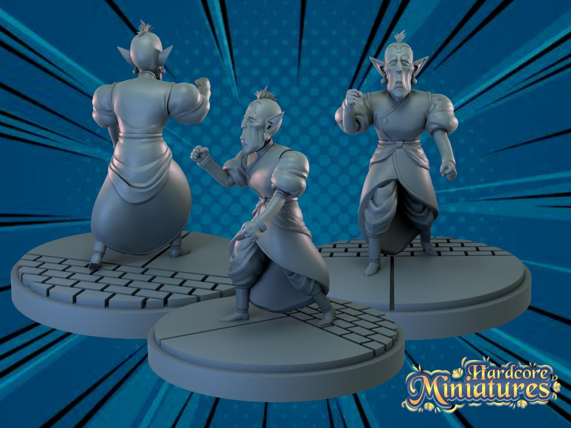 Elder Kai - Dragonball Fan Art 40mm Miniature (Sculpted by Hardcore Miniatures) (Crisis Protocol Proxy/Alternative)