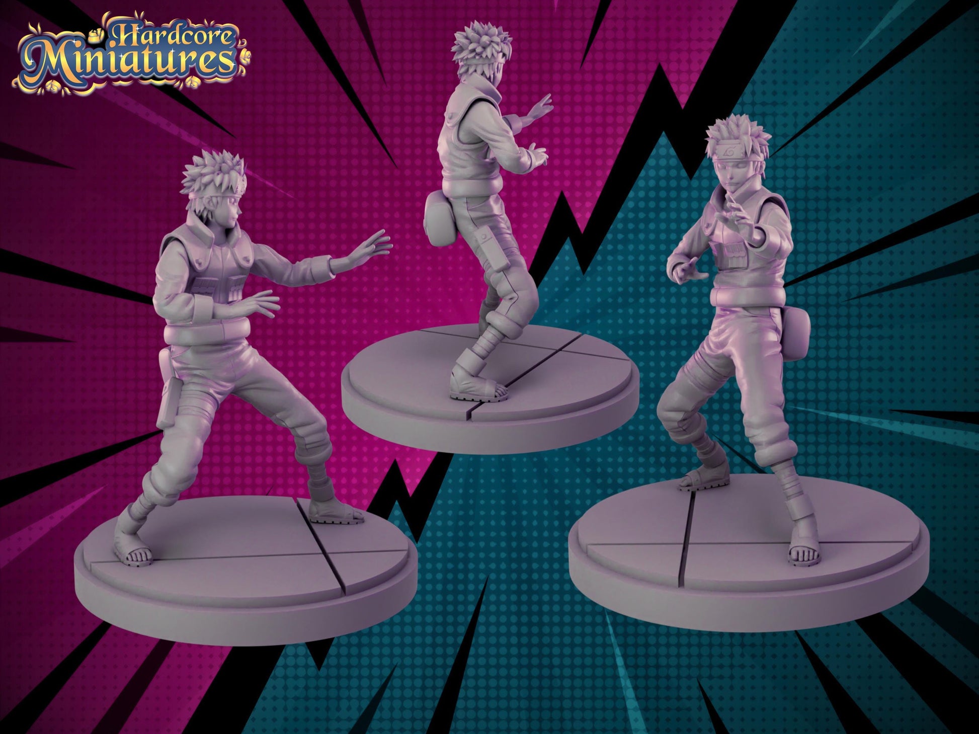 Naruto - Fan Art 40mm Miniature (Sculpted by Hardcore Miniatures) (Crisis Protocol Proxy/Alternative)