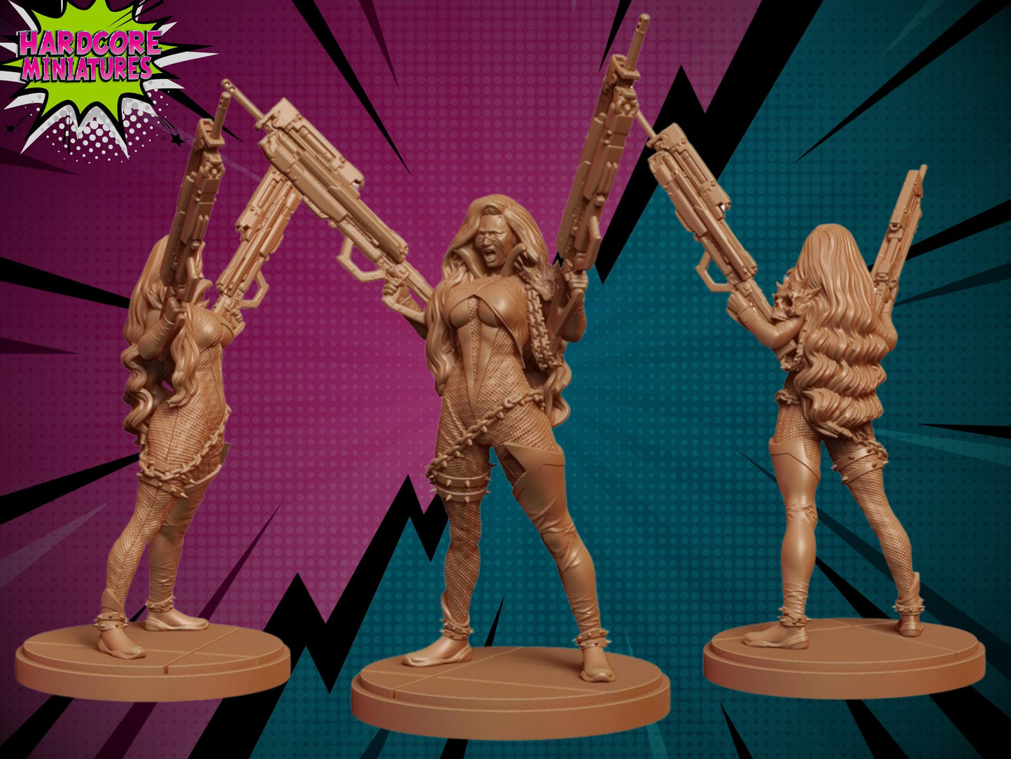 She Spawn - Fan Art 40mm Miniature (Sculpted by Hardcore Miniatures) (Crisis Protocol Proxy/Alternative)