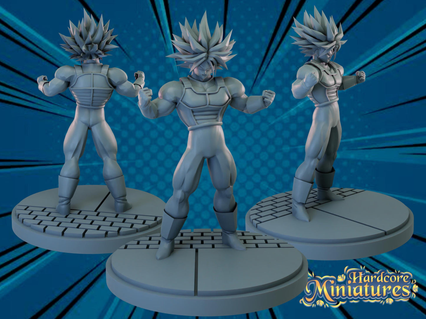 Trunks - Dragonball Fan Art 40mm Miniature (Sculpted by Hardcore Miniatures) (Crisis Protocol Proxy/Alternative)