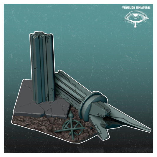 Broken Monument - Comrades Terrain (Sculpted by Vermillion Miniatures)