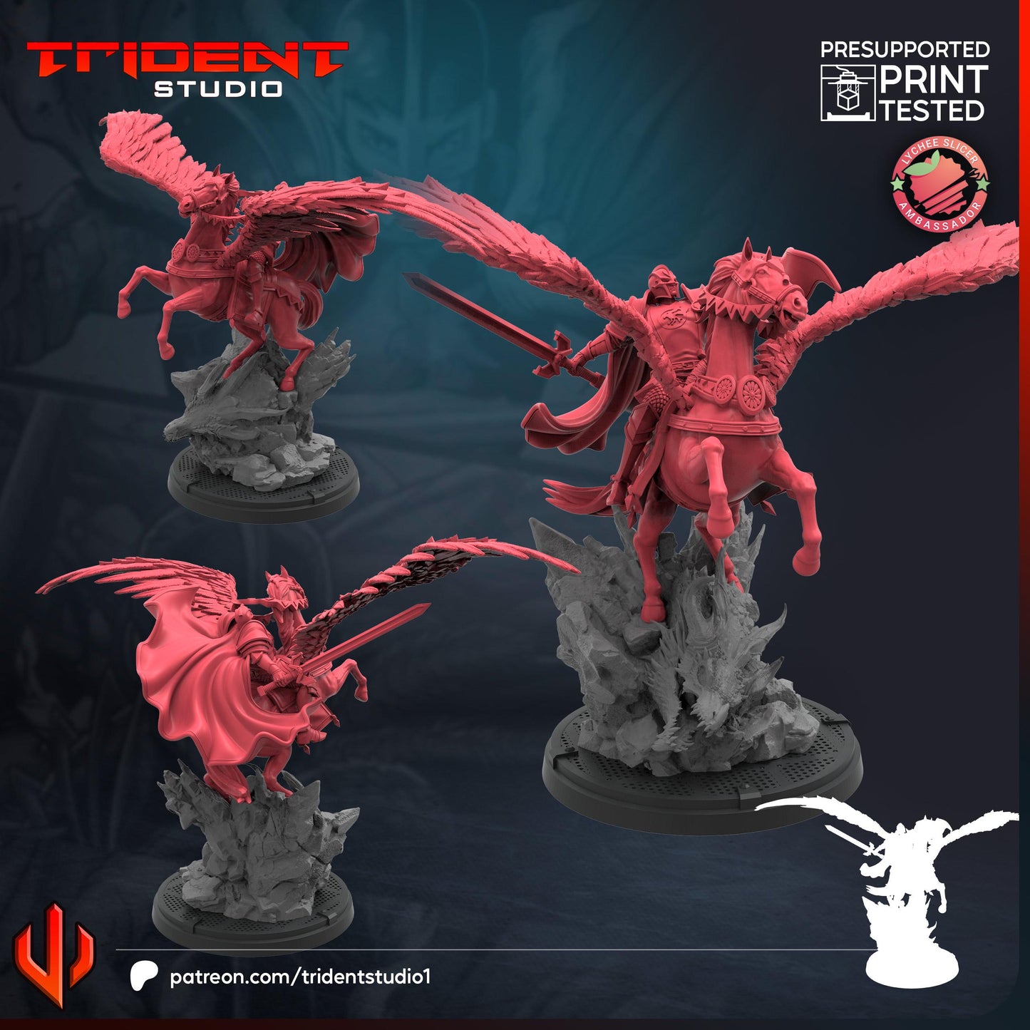 Black Knight (Fan art sculpted by Trident Studio) (Crisis Protocol Proxy/Alternative)