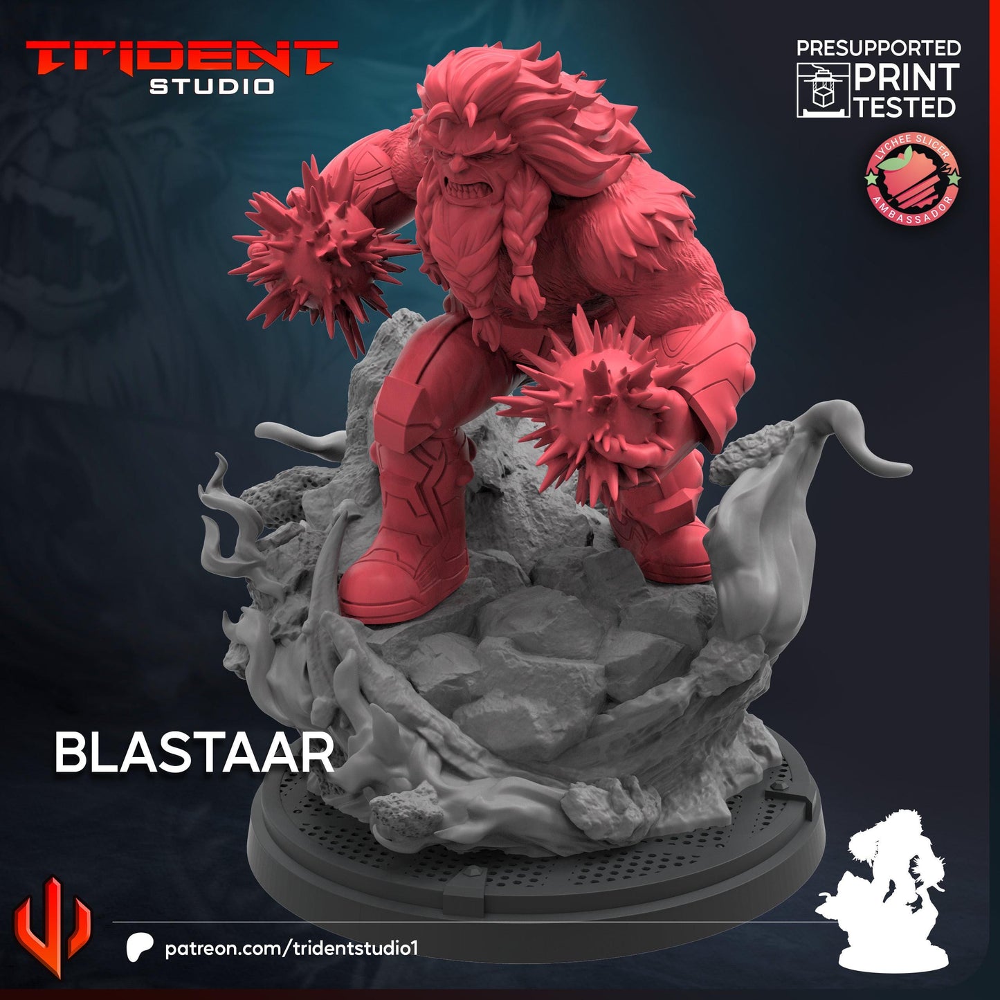 Blastaar (Fan art sculpted by Trident Studio) (Crisis Protocol Proxy/Alternative)
