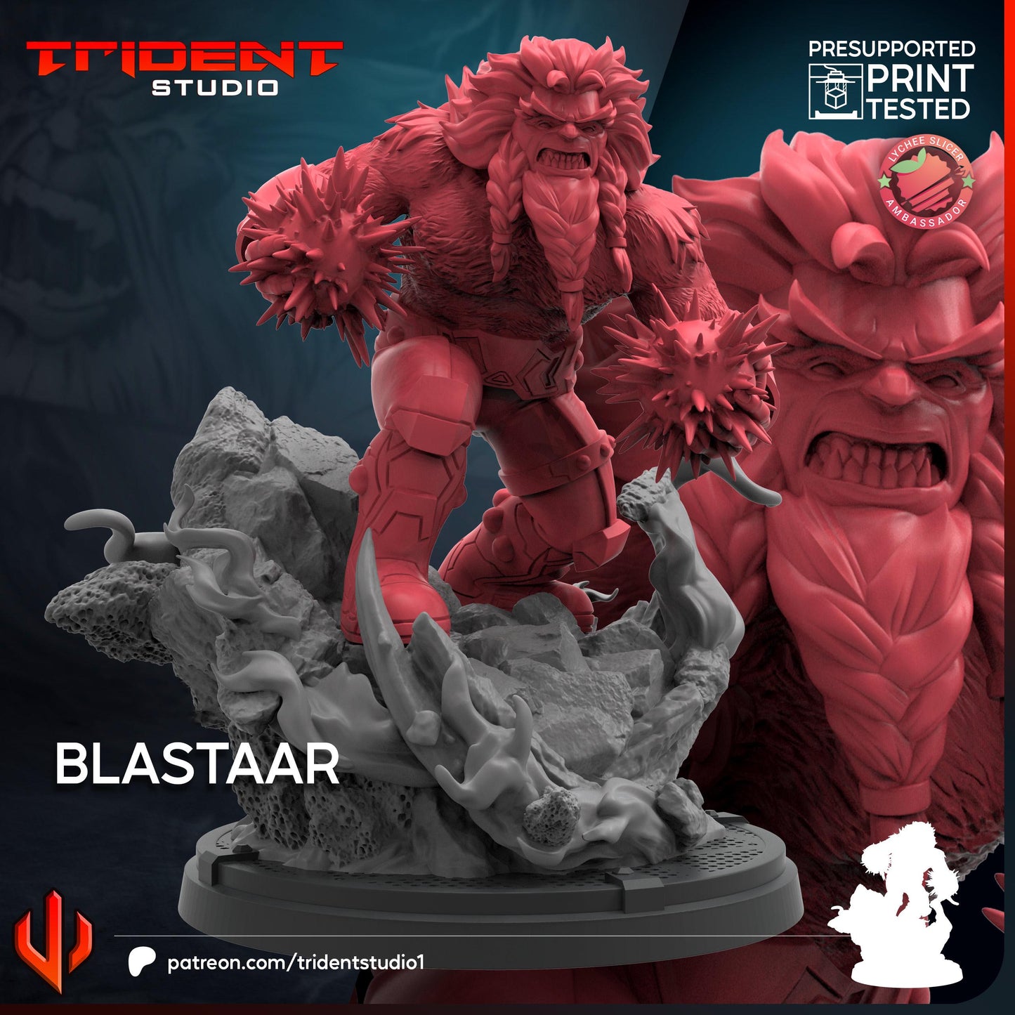 Blastaar (Fan art sculpted by Trident Studio) (Crisis Protocol Proxy/Alternative)