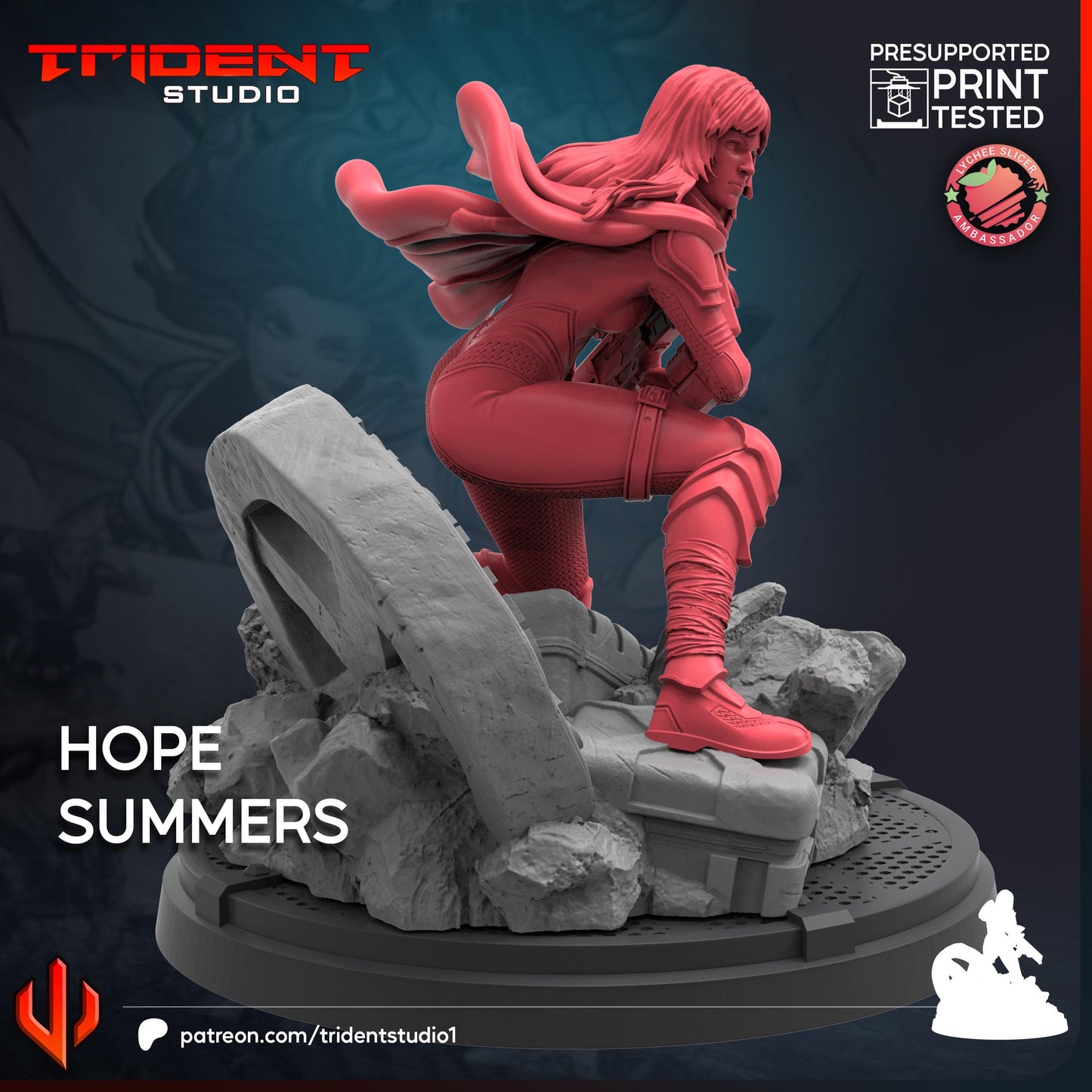 Hope Summers (Fan art sculpted by Trident Studio) (Crisis Protocol Proxy/Alternative)