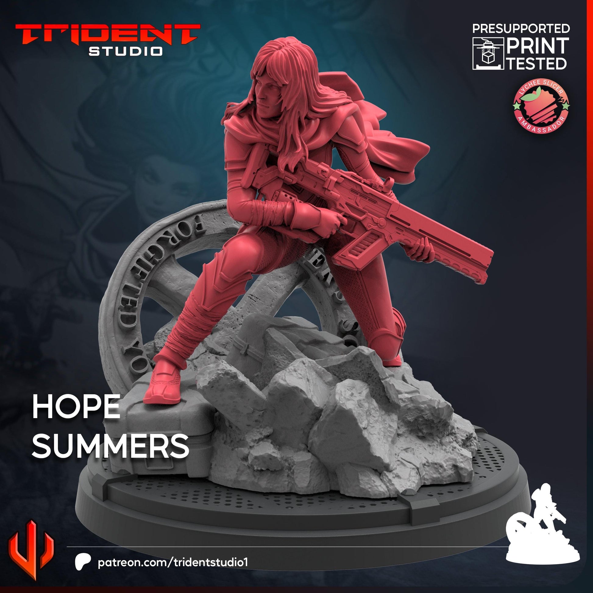 Hope Summers (Fan art sculpted by Trident Studio) (Crisis Protocol Proxy/Alternative)