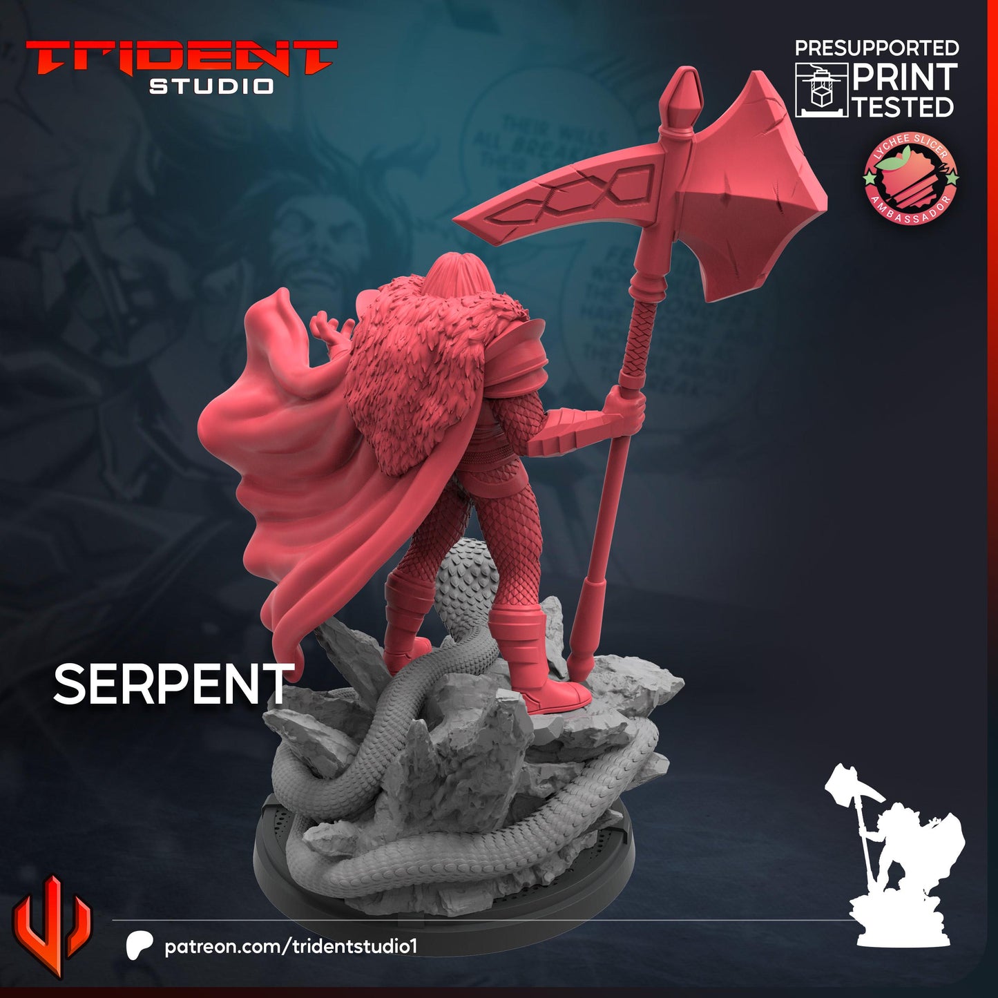 Serpent (Fan art sculpted by Trident Studio) (Crisis Protocol Proxy/Alternative)