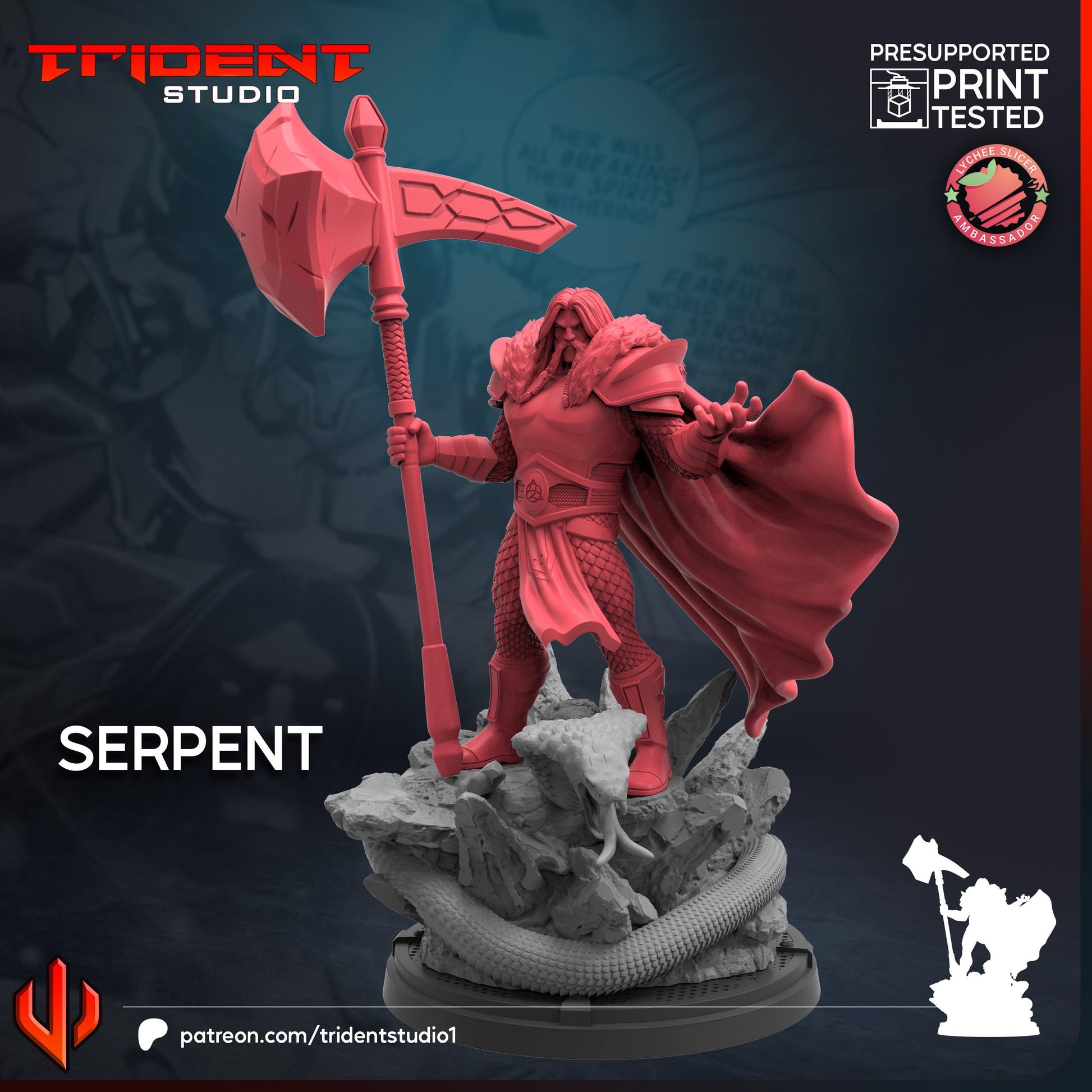 Serpent (Fan art sculpted by Trident Studio) (Crisis Protocol Proxy/Alternative)