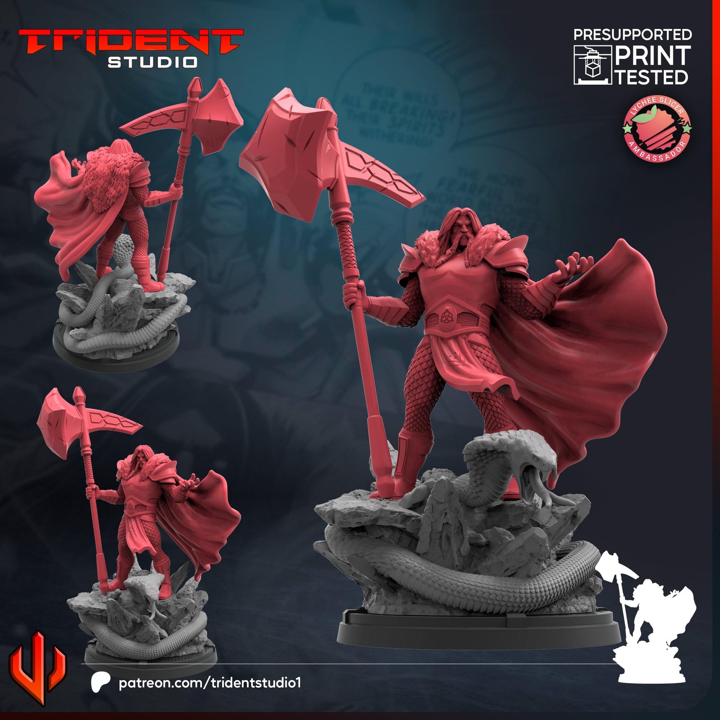 Serpent (Fan art sculpted by Trident Studio) (Crisis Protocol Proxy/Alternative)