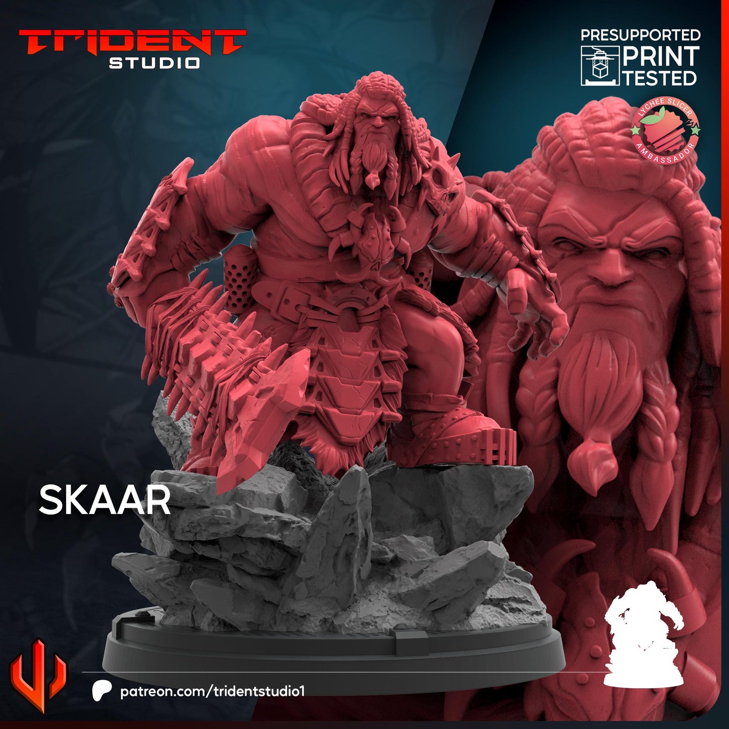 Skaar (Fan art sculpted by Trident Studio) (Crisis Protocol Proxy/Alternative)