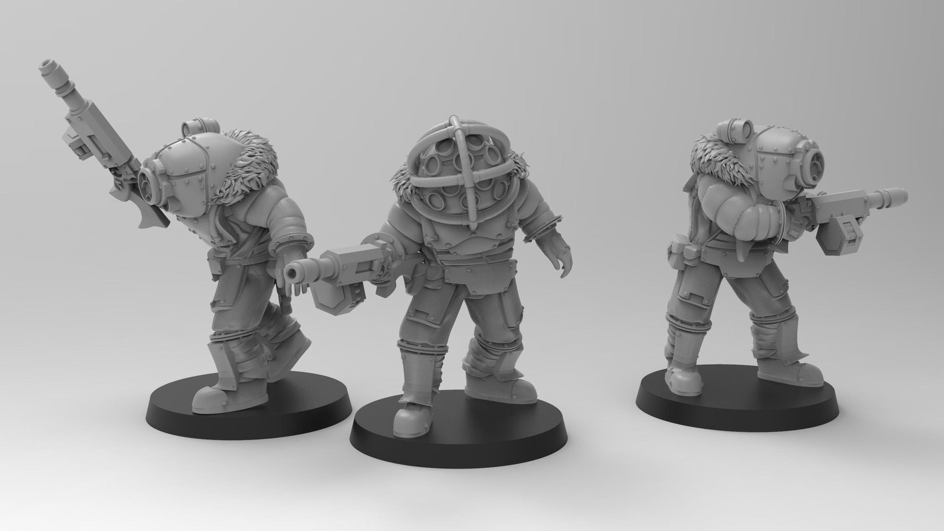 Lunar Auxilia Siege Breakers (3) (sculpted by That Evil One)