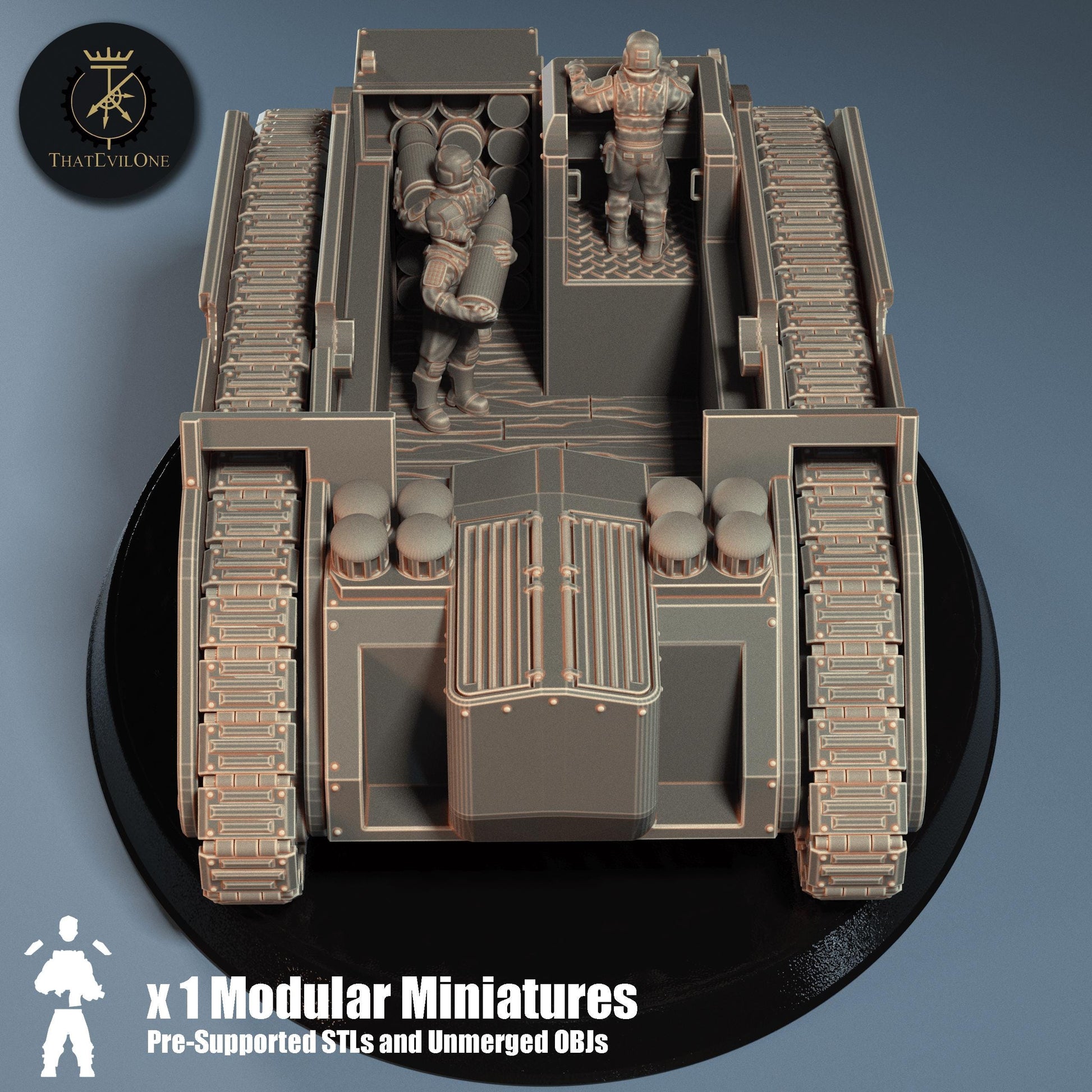Asterios Light Siege Tank - Regimental Auxilia (sculpted by That Evil One)