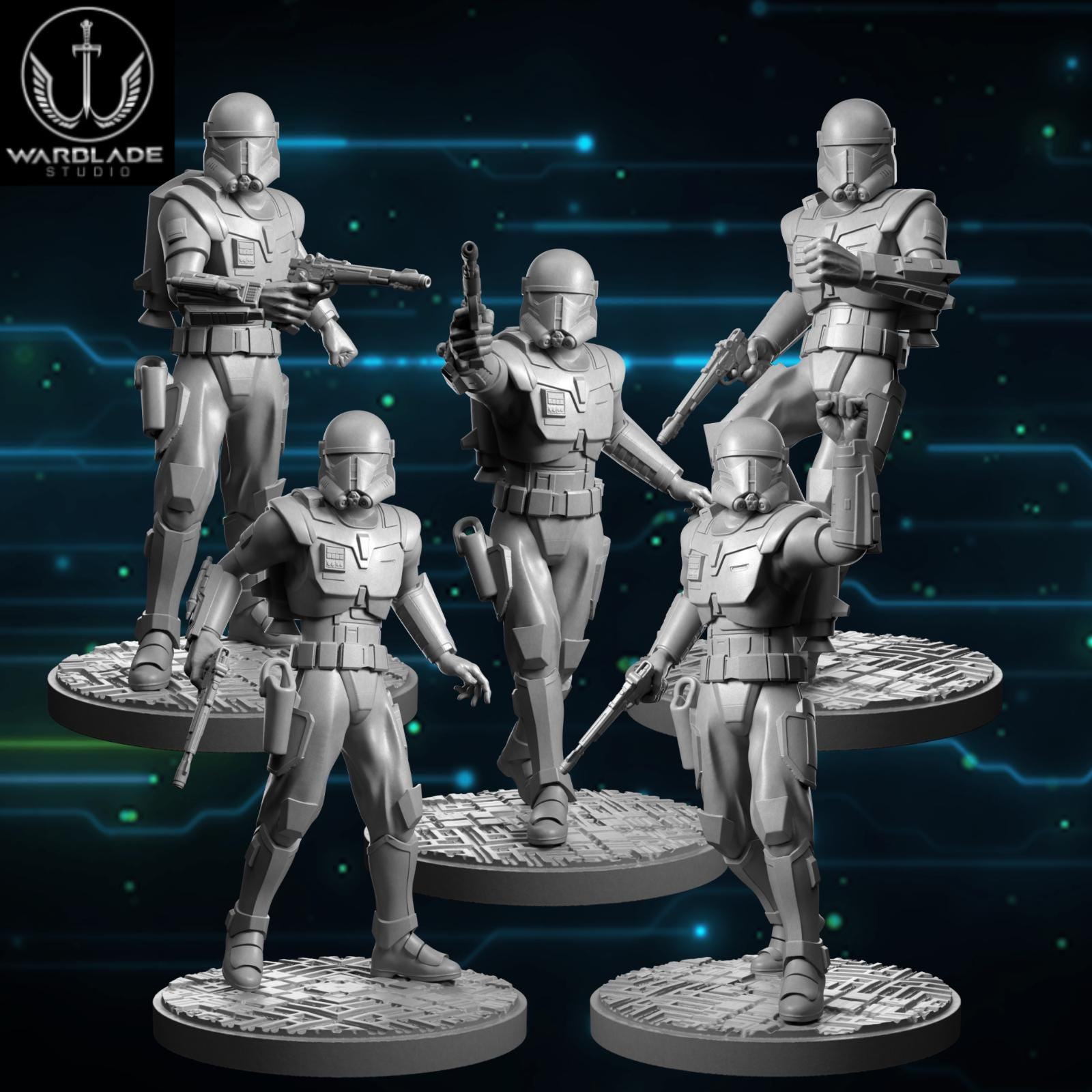 Imperial Super Commando - Fan Art (40mm miniature - sculpted by Warblade Studios)