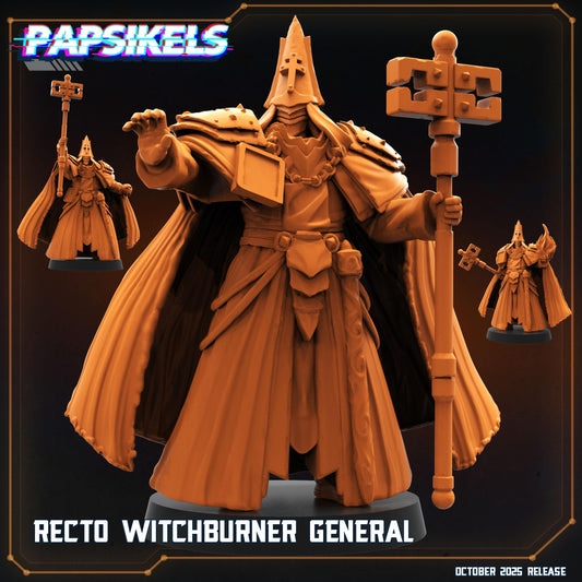 Recto Witch Burner General - 3 models (sculpted by Papsikels)