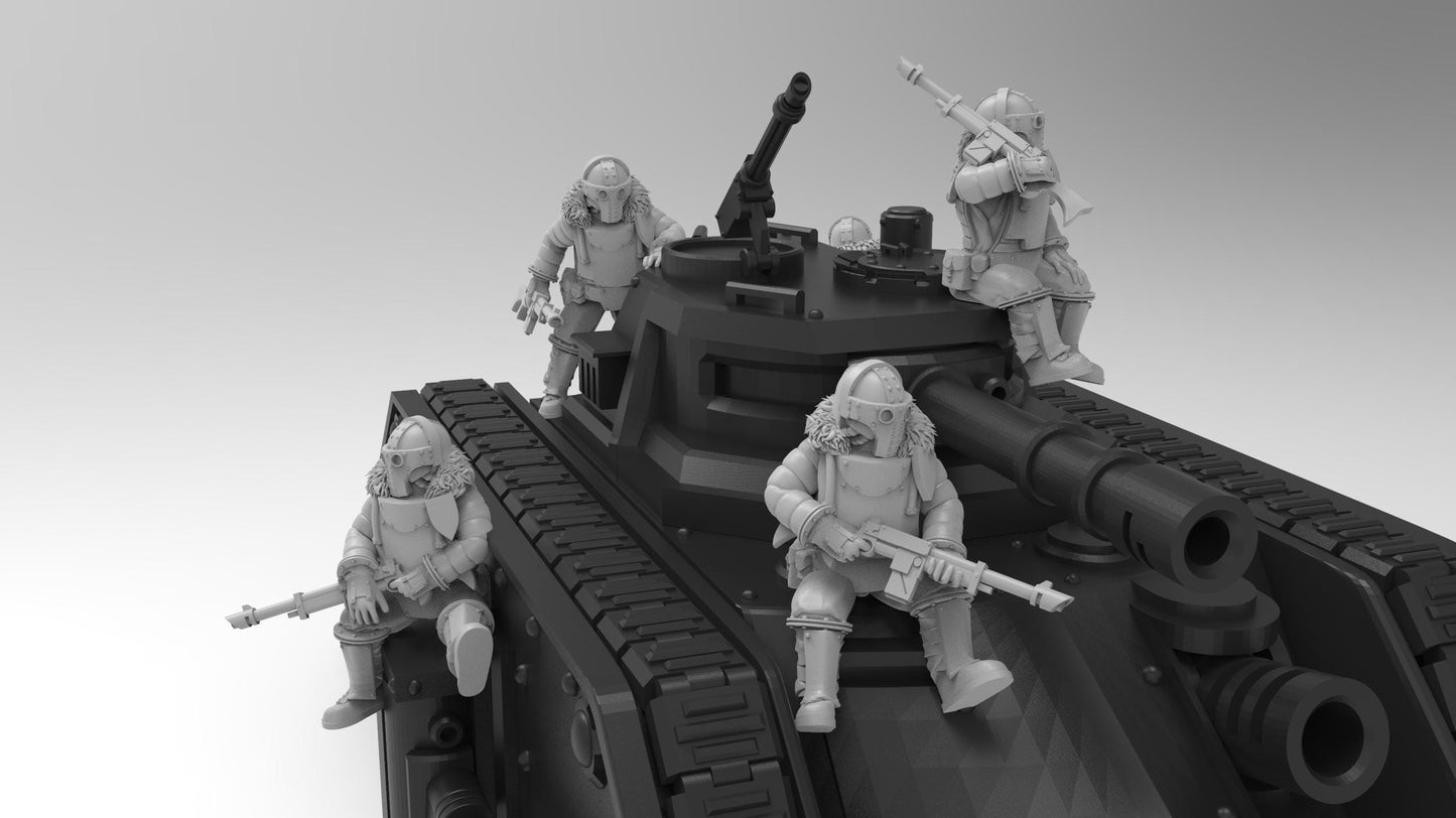 Lunar Auxilia Tank Passengers (5) (sculpted by That Evil One)