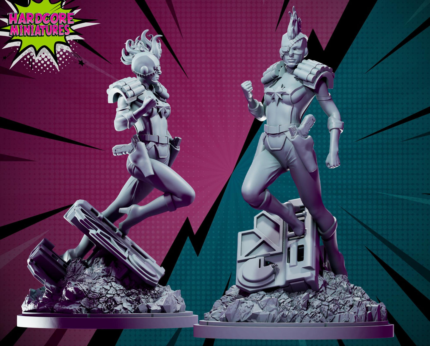 Captain Peace - Fan Art 40mm Miniature (Sculpted by Hardcore Miniatures) (Crisis Protocol Proxy/Alternative)