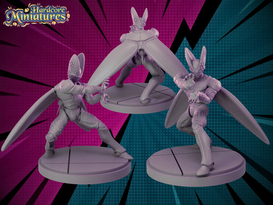 Cell - Dragonball Fan Art 40mm Miniature (Sculpted by Hardcore Miniatures) (Crisis Protocol Proxy/Alternative)