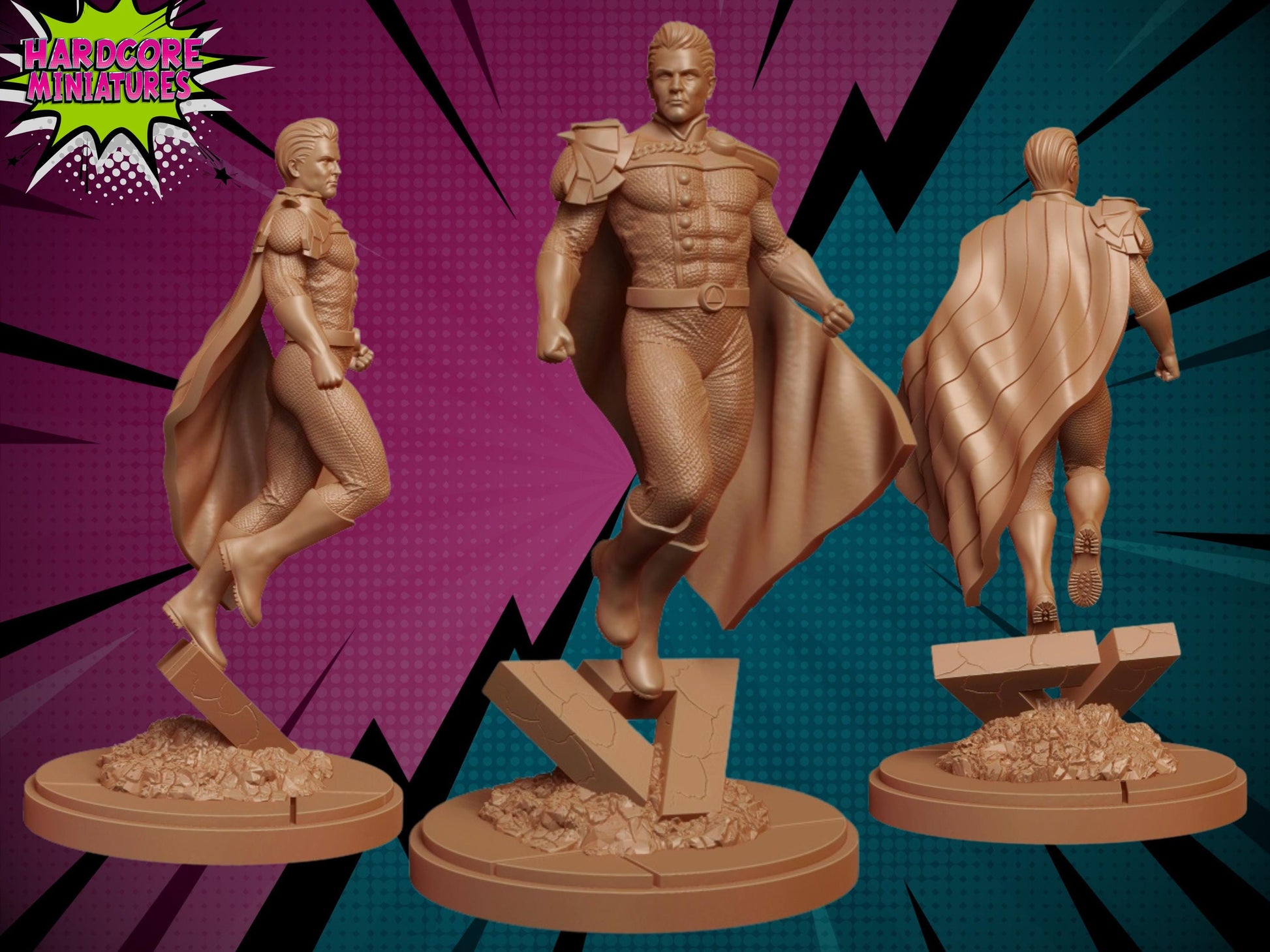 Homelander - Fan Art 40mm Miniature (Sculpted by Hardcore Miniatures) (Crisis Protocol Proxy/Alternative)
