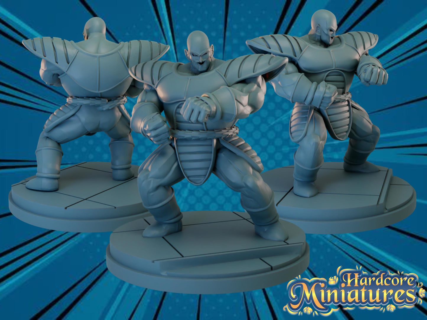 Nappa - Dragonball Fan Art 40mm Miniature (Sculpted by Hardcore Miniatures) (Crisis Protocol Proxy/Alternative)