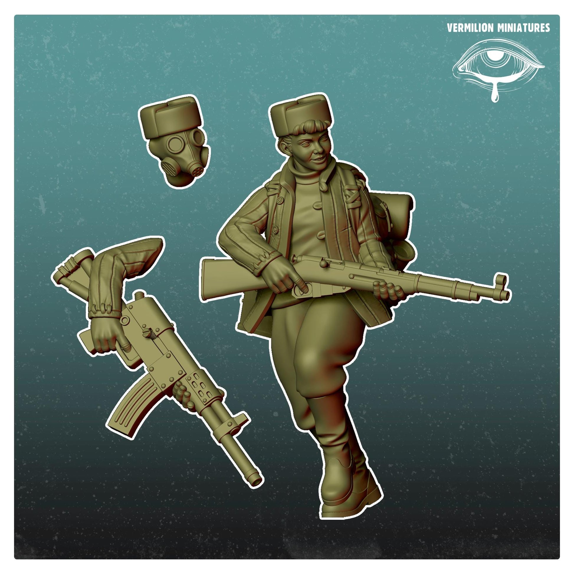 Girl 1 - Comrades (Sculpted by Vermillion Miniatures)