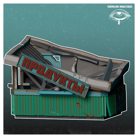 Broken Shop - Comrades Terrain (Sculpted by Vermillion Miniatures)