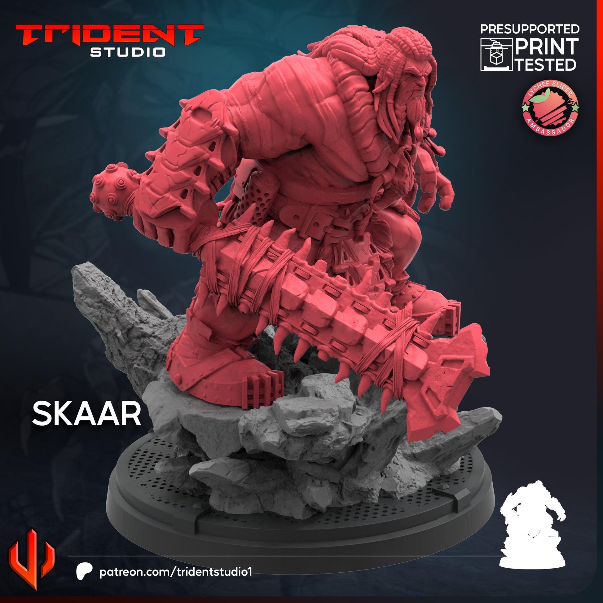 Skaar (Fan art sculpted by Trident Studio) (Crisis Protocol Proxy/Alternative)