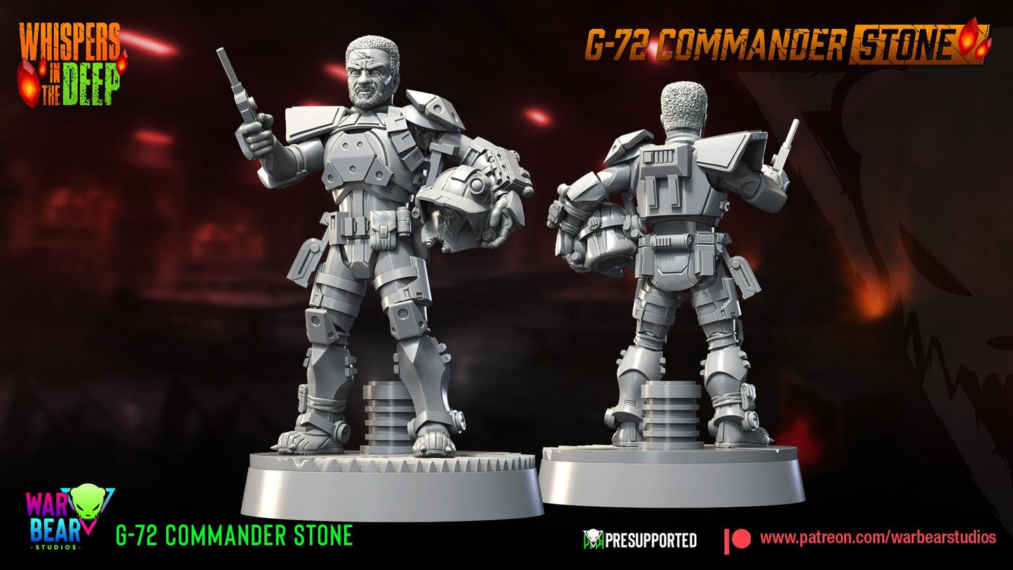 G-72 Commander Stone - Whispers in the Deep (Sculpted by War Bear Studios)