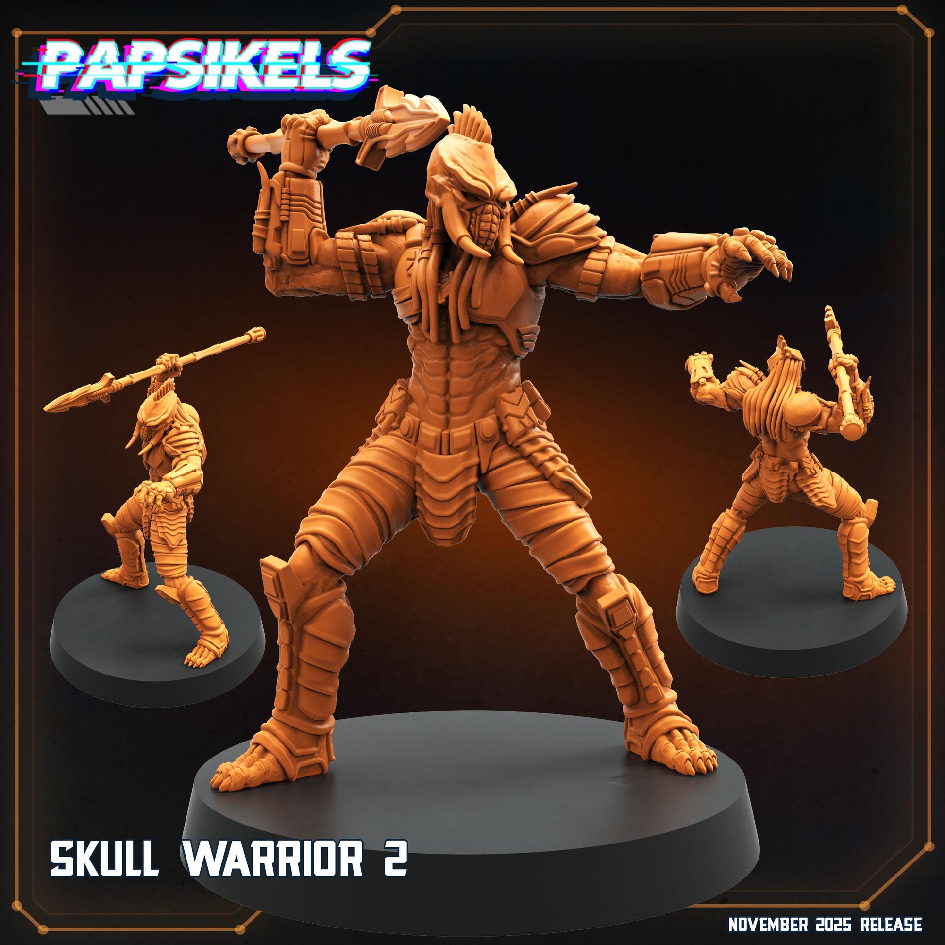 Skull Warriors - Predator Fan Art (sculpted by Papsikels)