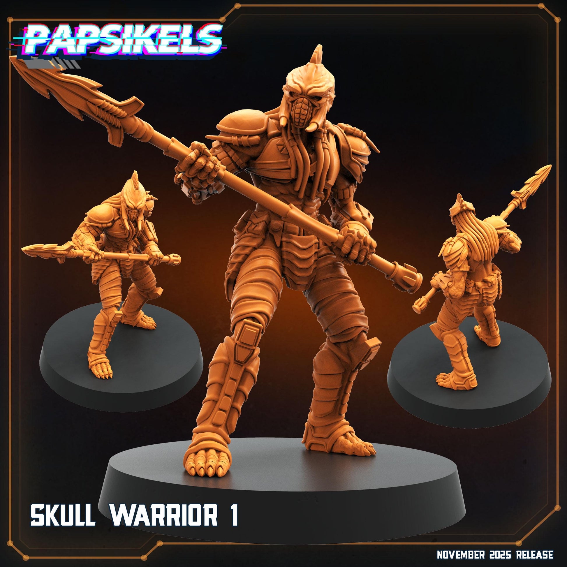 Skull Warriors - Predator Fan Art (sculpted by Papsikels)
