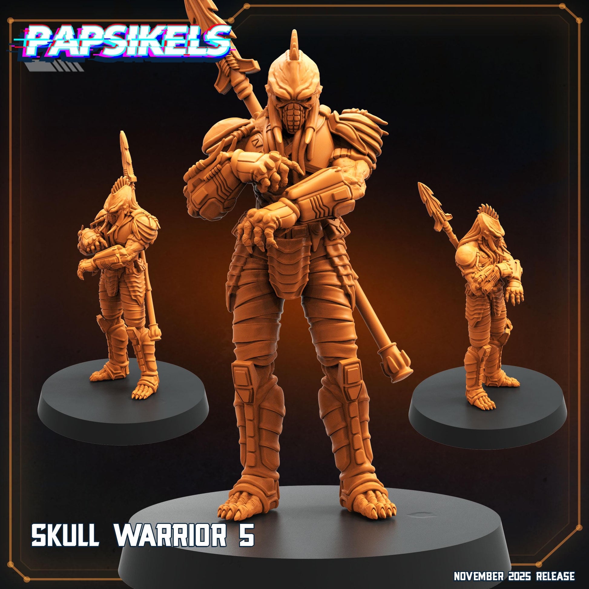 Skull Warriors - Predator Fan Art (sculpted by Papsikels)