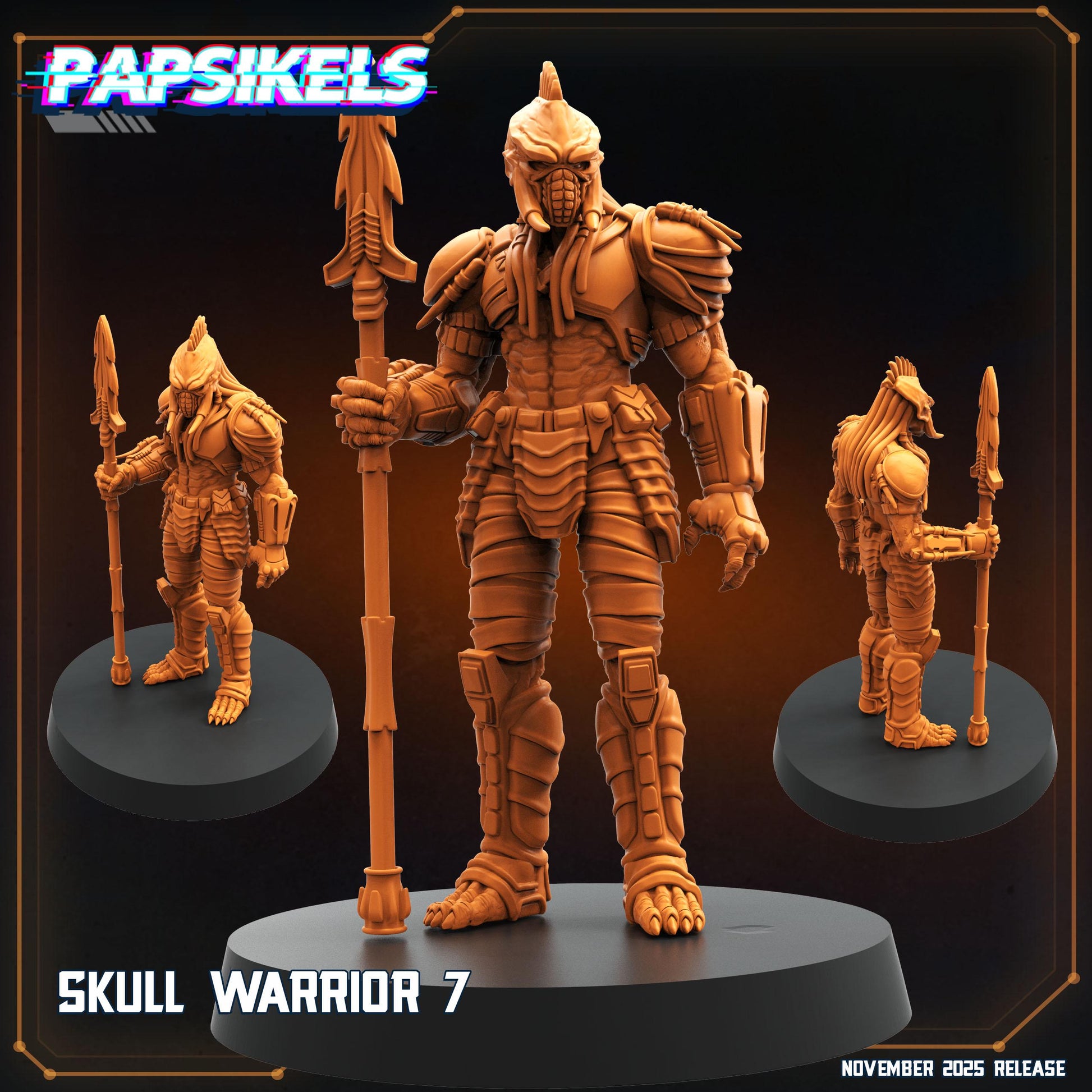 Skull Warriors - Predator Fan Art (sculpted by Papsikels)