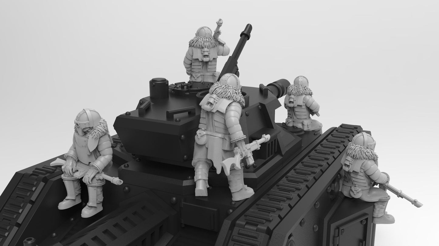 Lunar Auxilia Tank Passengers (5) (sculpted by That Evil One)