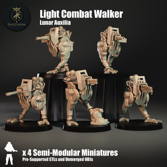 Lunar Auxilia Light Combat Walkers (5) (sculpted by That Evil One)