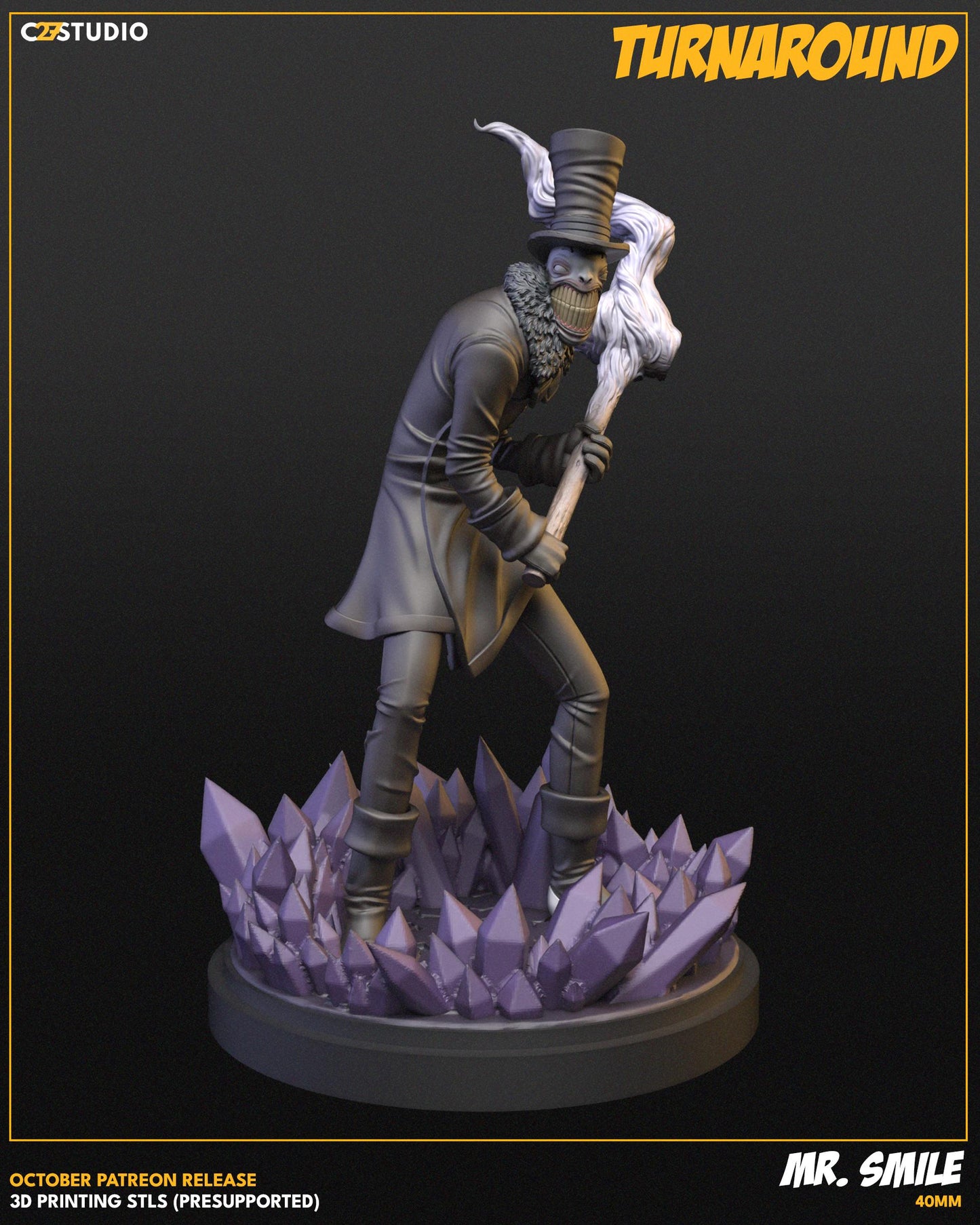 Mr Smile 40mm miniature (sculpted by C27 collectibles) (Crisis Protocol Proxy/Alternative)