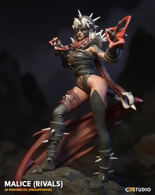 Malice (Rivals) 40mm miniature (sculpted by C27 collectibles) (Crisis Protocol Proxy/Alternative)