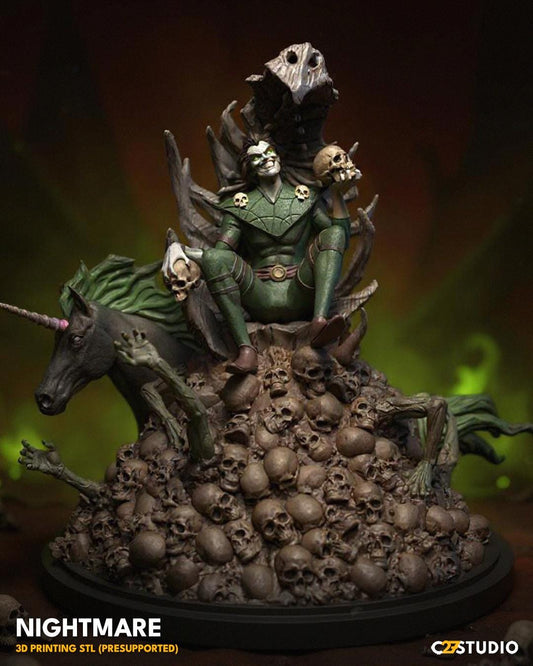 Nightmare 40mm miniature (sculpted by C27 collectibles) (Crisis Protocol Proxy/Alternative)