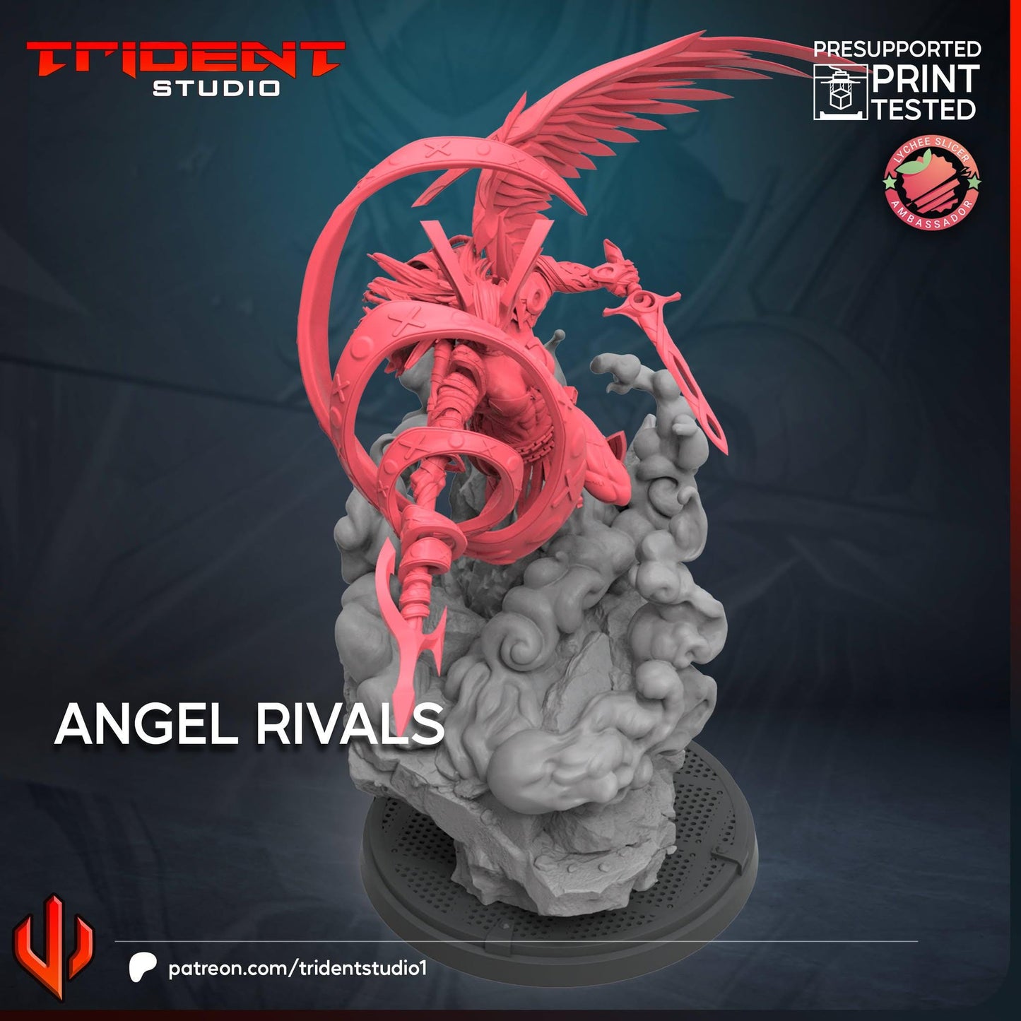 Angela (Rivals) (Fan art sculpted by Trident Studio) (Crisis Protocol Proxy/Alternative)
