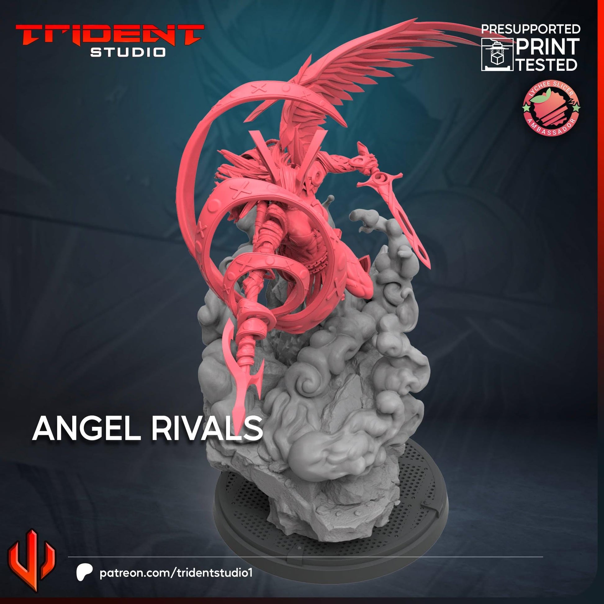 Angela (Rivals) (Fan art sculpted by Trident Studio) (Crisis Protocol Proxy/Alternative)