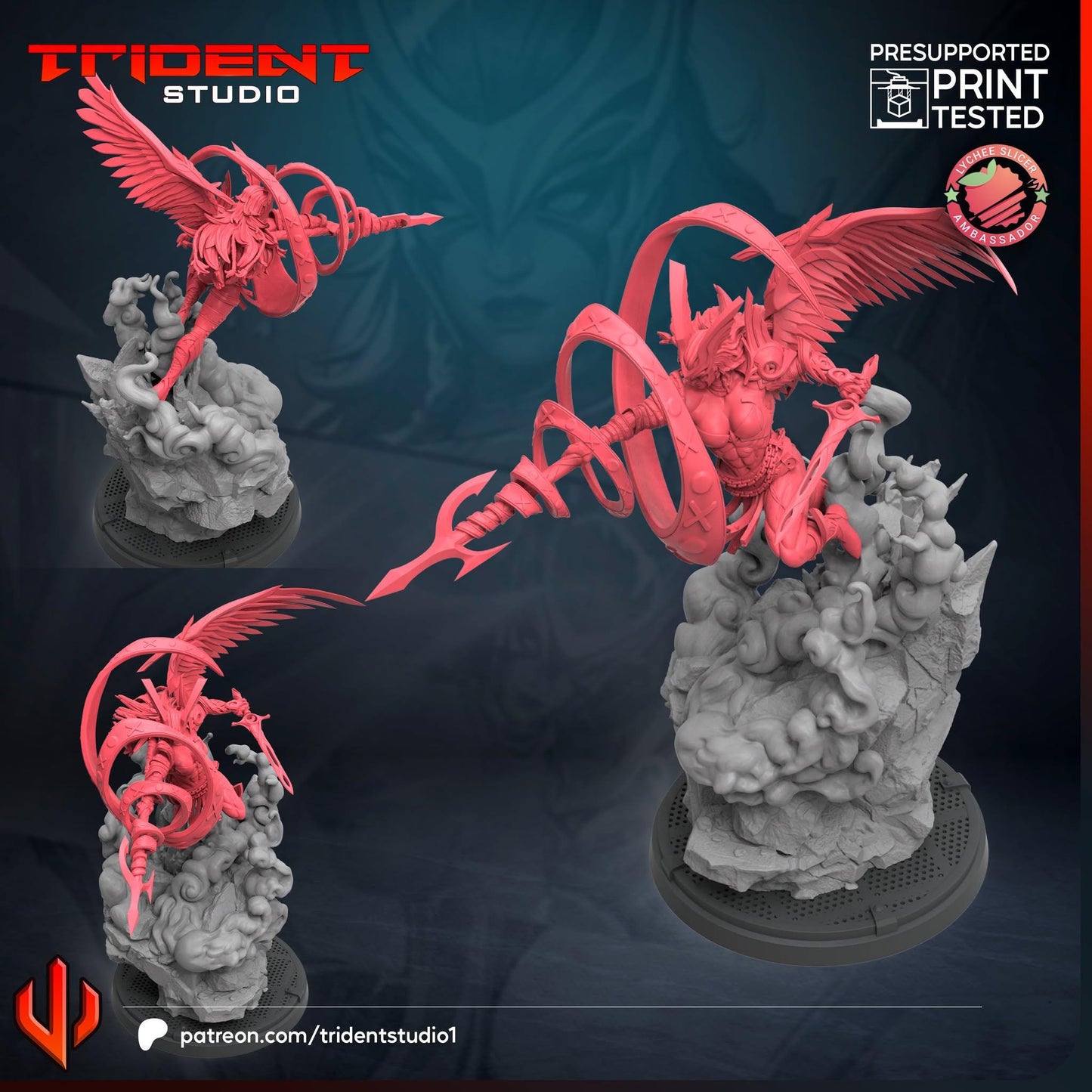 Angela (Rivals) (Fan art sculpted by Trident Studio) (Crisis Protocol Proxy/Alternative)